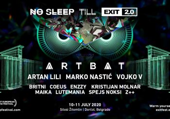 NO SLEEP: Zagrijavanje za EXIT uz ARTBAT i veliku open-air žurku 10. i 11. jula u Beogradu!