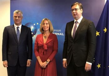 Vučić i Tači kod Mogerinijeve: Nastavak dijaloga sa Prištinom i ubrzan pristup Srbije EU