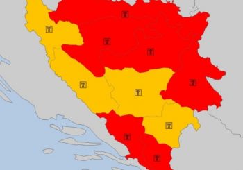 Crveni meteoalarm u većem dijelu BiH: Temperatura vazduha do 42 stepena!