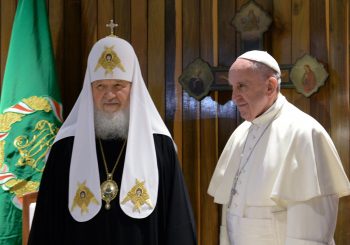 ZAJEDNIČKA IZJAVA Ruski patrijarh i papa pozvali svjetske lidere da postignu mir