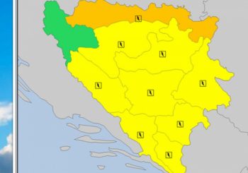 NA SNAZI ŽUTI METEOALARM Očekuju se jači pljuskovi i obilne padavine