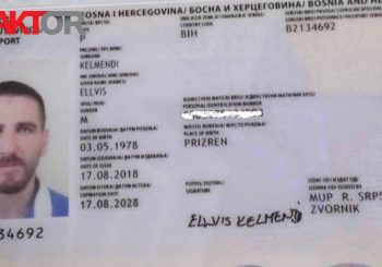 SLUČAJ "KELJMENDI" Naserov sin Elvis dobio pasoš BiH u Zvorniku, za MUP sve čisto, SZP traži odgovornost