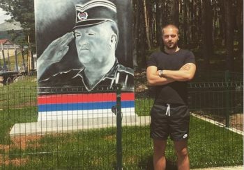 KALINOVIK Vlada Mandić, bivši rukometaš i sin Mome Mandića, podigao obilježje Ratku Mladiću