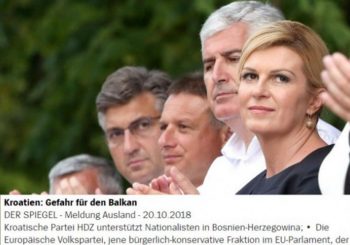 NJEMAČKI "ŠPIGL" Postoji opasnost za Balkan i zove se HDZ