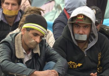 ZALIJEPILI USTA Migrant stupili u štrajk glađu