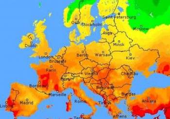 EVROPU ZAHVATIO TOPLOTNI VAL Narednih dana rast temperatura