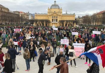INICIJATIVA "SPASI ME": Hiljade Zagrepčana na protestu protiv porodičnog nasilja