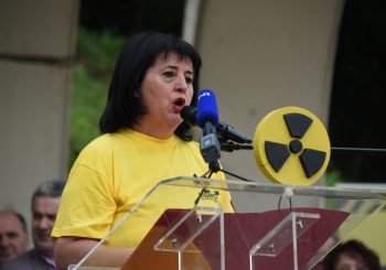 PROTEST U NOVOM GRADU: Golićeva pozvala sve da kažu ne radioaktivnom otpadu