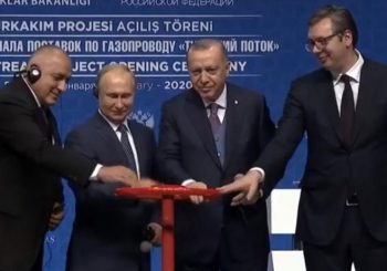GAS ZA BALKAN: Putin, Vučić, Borisov i Erdogan pustili u rad "Turski tok"