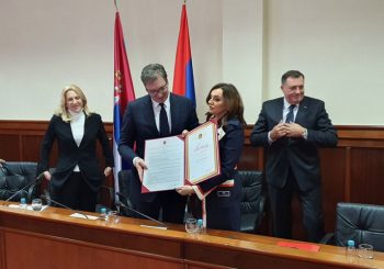 Završen sastanak zvaničnika RS i Srbije, Vučiću povelja opštine