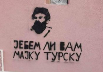 U Beranama osvanuli grafiti Pavla Đurišića i Draže Mihailovića sa govorom mržnje
